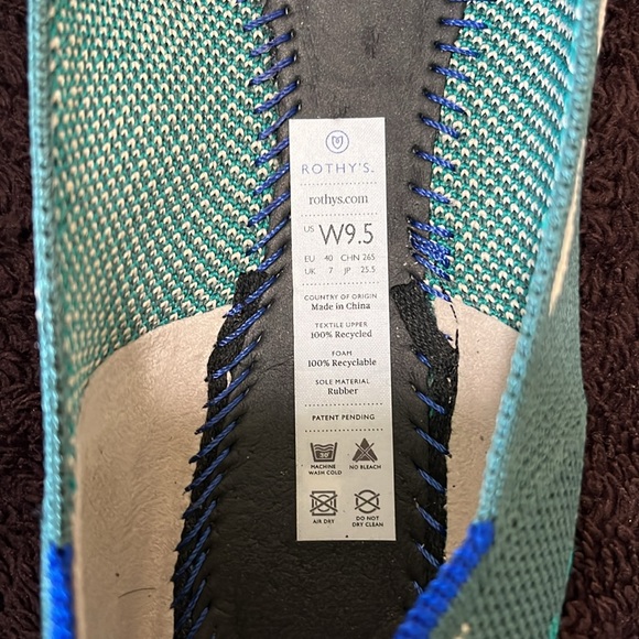 Rothy’s The Point Flats in Moroccan Ikat - woman’s textiles size 9.5. - Picture 10 of 10